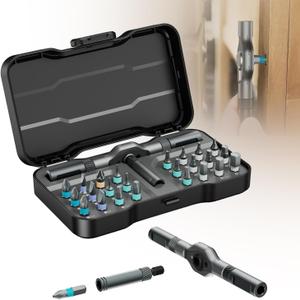 Ratchet Magetic Screwdriver Set: S2 Steel Precision Screwdriver Set - Removable Self Assembly Screwdriver Kit for Furniture Assembly and Repair - Gift for DIYer