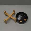 Petygooing Black Raised/Elevated 15Slanted Ceramic Dog Bowl for Small Breeds,Tilted Anti Slip Pet Feeding Bowl,Food Water Dish with Stand for Cats and Small Dogs Puppy 13.5 OZ (5.1In /1.7 Cups)