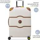 DELSEY PARIS Chatelet Air 2.0 - Hardside Checked Luggage Trunk 26 Inch - TSA Lock- 360° Spinner Wheels - Polycarbonate Travel Suitecase, Chocolate Brown