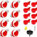 Automatic Chicken Feeder & Waterer Set - 8 Feeder Ports + 8 Water Cups, DIY Ratproof Waterproof Poultry Supplies