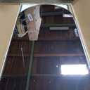 Full Length Mirror with Stand, 82"x44" Arched Full Body Mirror, Large Stand Up Mirrors, Aluminum Frame Floor Standing Mirrors, Freestanding Hanging Leaning Mounted for Bedroom Living Room Black