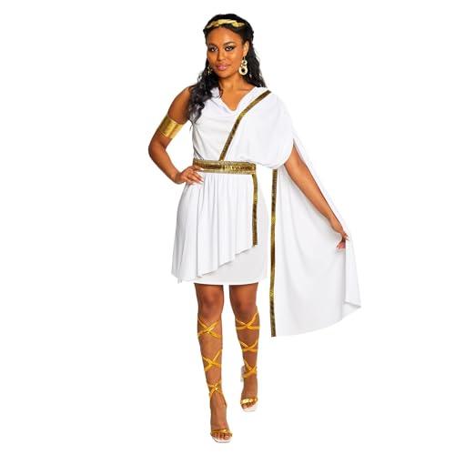 Morph Greek Goddess Costume Women - Womens Toga Costume, Greek Toga Costume Woman, Goddess Halloween Costumes for Women, Medium