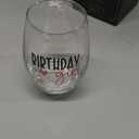 Birthday Girl,Cute Birthday Stemless Wine Glass Gifts for Women,Sister,Friends,Daughter,Niece,21th 30th Happy Birthdays Decoration Party Supplies for Her -47
