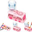 New Paint Brush Cleaner Tool,Brush Rinser Cup Painting Running Water Circulation Art Supplies for Acrylic,Watercolor and Water Based Creative Gift for Adult Artist Beginners Kids (Pink2)