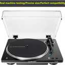 Turntable Dust Cover for Audio AT-LP70X-T-e-c-h-n-i-c-a, Clear Vinyl Record Player Protection