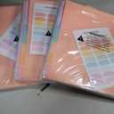 Forvencer 96 Count Dividers for 3 Ring Binder, 8 tabs Binder Dividers with Pocket for US Letter Size, Binder Dividers with Tabs for School Office and Home Organization, Multicolor, 12 Sets (Pink)