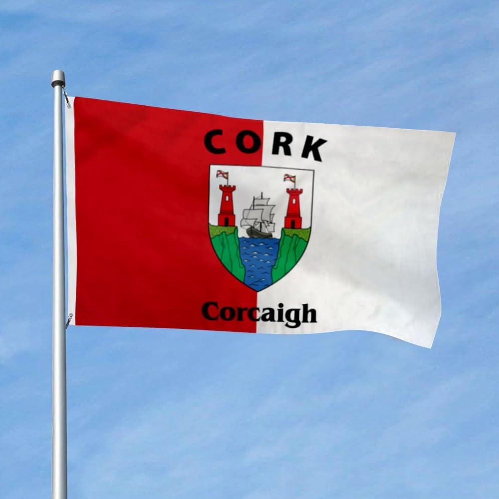Cork Ireland County Flag 3x5ft Vivid Color Double Stitched with 2 Brass Grommets