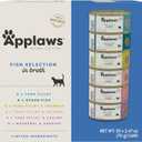 Applaws Natural Wet Canned Cat Food, Limited and Natural Ingreidents, High Protein with No Artificial Additives, Fish Selection in Broth (36 x 2.47oz Cans) (EXP 05/02/29)