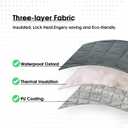 UCEDER Insulated Inflatable Hot Tub Cover,Round Spa Thermal Cover with External Heater/Pump Install Door Design,Energy-Saving and Eco-Friendly for Keeping Warm(Black,71" D x 28" H)