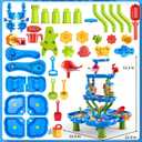 4-Tier Water Table for Kids 3-5, Summer Outdoor Beach Sensory Activity Playset Kids Sand and Water Table Toys, Birthday Gifts for Boys and Girls 3 4 5 6 7 8