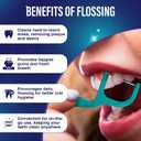 10 x GuruNanda Fresh Floss Dental Picks - Non- Shred Thread with Angled Pick for Effective Plaque Removal - Dentist Recommened - Travel Friendly for Adults & Kids - 60 Pack