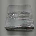 Reflective Bubble Insulation Sheet, Double Side Aluminum Foil Bubble Shield, Aluminum Foil Thermal Insulation Radiant Barrier for Windows, RV, Roof, Garage Door (47IN X 10FT)