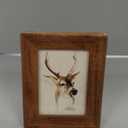 Picture Frame 5x7 Inch,Rustic Wood Photo Frames with Real Glass,Wall Hanging and Tabletop Standing,Vertical or Horizontal Display (Brown)