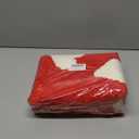 Alwoligag Valentine's Day Heart Bath Mat，Red and White Heart Shaped Bathroom Rug，Non-Slip Absorbent Soft Bath Mat for Valentine's Decor，Washable，20x32 Inches