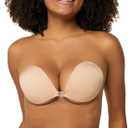 Niidor Strapless Bras for Women Sticky Bra Invisible Backless Bra Nude Beige