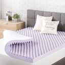 Best Price Mattress 3 Inch Egg Crate Memory Foam Mattress Topper with Soothing Lavender Infusion, CertiPUR-US Certified, Dorm Essentials, Twin