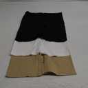 YADIFEN 3 Pack Slip Shorts for Under Dresses Seamless Anti Chafing Underwear Shaping Boyshort Smooth Panties for Women (XX-Large, 3 Pack - Black+white+khaki)