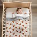 Bear and Buffalo Check Plaid Baby Blanket Gender Neutral Blankets for Newborn Baby Girls or Boys Nursery Toddler Double Layer Blanket with Dotted Backing and Bear Printed (Bear1)