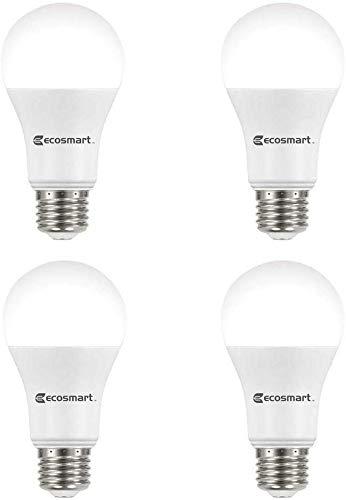 Ecosmart 4 Pack LED Daylight 14.5 watt A19 Bulbs 100 watt Replacement
