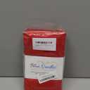 Blue Needles Set of 12 Hemstitch Linen Napkins 100% Cotton Red Cloth Dinner Napkins 18x18 inches, Soft, Reusable, Absorbent, Washable, Ideal for Valentine's Day Events, Parties & Everyday Use