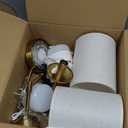 Battery Operated Wall Sconce, 13000mAH Rechargeable Wall Sconce Set of 2 with Remote 3 Colors Wireless Battery Powered Wall Lamp Decor Fixture for Bedroom Living Room (Gold-Line)