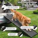 75'' Extra Long Telescoping Dog Ramp, 20" Wide Dog Car Ramp for Large Dogs