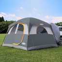 UNP SUV Tent for Camping, 6-Person SUV Tailgate Tent - Easy Set Up with Rainfly, 10'x9'x78in(H) (Gray)