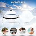 Extra Large Sphere Ice Molds for Ice Baths, Ice Cube Molds for Cold Plunge, Ice Block Mold Reusable Ice Ball Maker, Easy Release, Slow Melting - 2 Pack