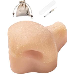 A Nose Pimple Popping Fidget Toy, Silicone refillable Pimple Popper Toy, Stress Reliefs Nose Pimples Picking Fidget Zit Poppings Toys, Reusable Funny Sensory Zit Picking Squeeze Fidgets Toys