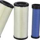 2PCS R1401-42270 R2401-42280 Air Filter Fits for Kubota KX121-3 KX121-3S KX161-3 KX161-3S L48 M4700 M4800 M4900 M5400 Replaces 46489 46490P822768 P822769RE68048 RE680496666333 6666334