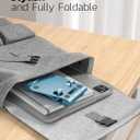 Nulaxy Dual Folding Cell Phone Stand, Fully Adjustable Foldable Desktop Phone Holder Cradle Dock Compatible with iPhone 17 16 15 14 13 12 11 Pro Max Xs Xr X 8, Nintendo Switch, All Phones - Blue