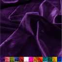 Barcelonetta | Stretch Velvet Fabric | Luxury & Soft | Velvet Fabric | 60" Wide Roll | 10% Spandex | Sewing, Apparel, Upholstery (Purple, 2 Yards)