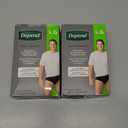 Depend Washable Adult Incontinence Underwear for Men, Reusable, Light Absorbency, Large, Black, 1 Count