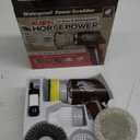 Horsepower Electric Power Scrubber, Waterproof, Spins 350 RPM, 5 Brush Heads, AS-SEEN-ON-TV, Cleans Dirt & Grime, Tile, Grout, Bathrooms, Kitchen, Auto Rims, Outdoor Furniture & More, Rechargeable