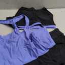 Aleumdr Womens Athletic 3 Piece Tankini Swimsuits with Shorts Swim Tank Tops with Sports Bra and Boyshorts Bathing Suits Size Large 