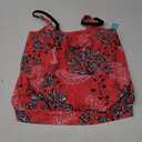 Yonique Womens Blouson Tankini Top No Bottom Loose Fit Swim Top Modest Tank Top (Large, Red Floral)