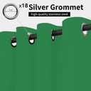 Easy-Going Outdoor Curtains Waterproof Windproof Weatherproof Curtain for Patio, Cabana, Porch, Pergola and Gazebo, Grommet Top and Tab Bottom Drape, 1panel, 150x84 inch, Green