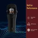 Pyle Portable VHF Wireless Microphone System - Professional Battery Operated Handheld Dynamic Unidirectional Cordless Microphone Transmitter Set W/Adapter Receiver, for PA Karaoke DJ Party, Black