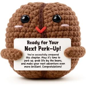 Adventure Awaits Graduation Gifts for Best Friend, Next Chapter Present for Her Him, Funny Motivational Perk Up Keepsake, Handmade Crochet Decor for Brother Sister