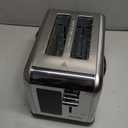 Mecity 2 Slice Toaster Touch Screen 1.5" Wide Slot, Stainless Steel Smart Bread Toaster for Bagel Muffin Waffle Gluten Free Breads, Timer, Defrost, Reheat, 120V 825W