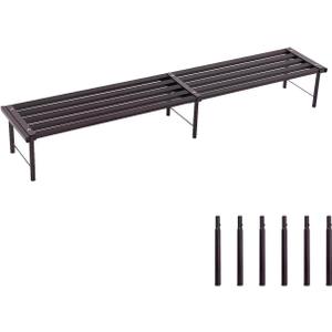 Metal Plant Stand, Rust-proof Aluminum Flower Pot Stand, Plants Display Stands Decoration Racks for Living Room Balconies and Gardens (120 Ebony)