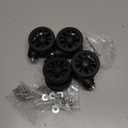 Zoofen Luggage Wheels Replacement 4 pcs Suitcase Replacement Wheels Wear-Resistant Spinner Wheels for Suitcase RepairZLN-2Black