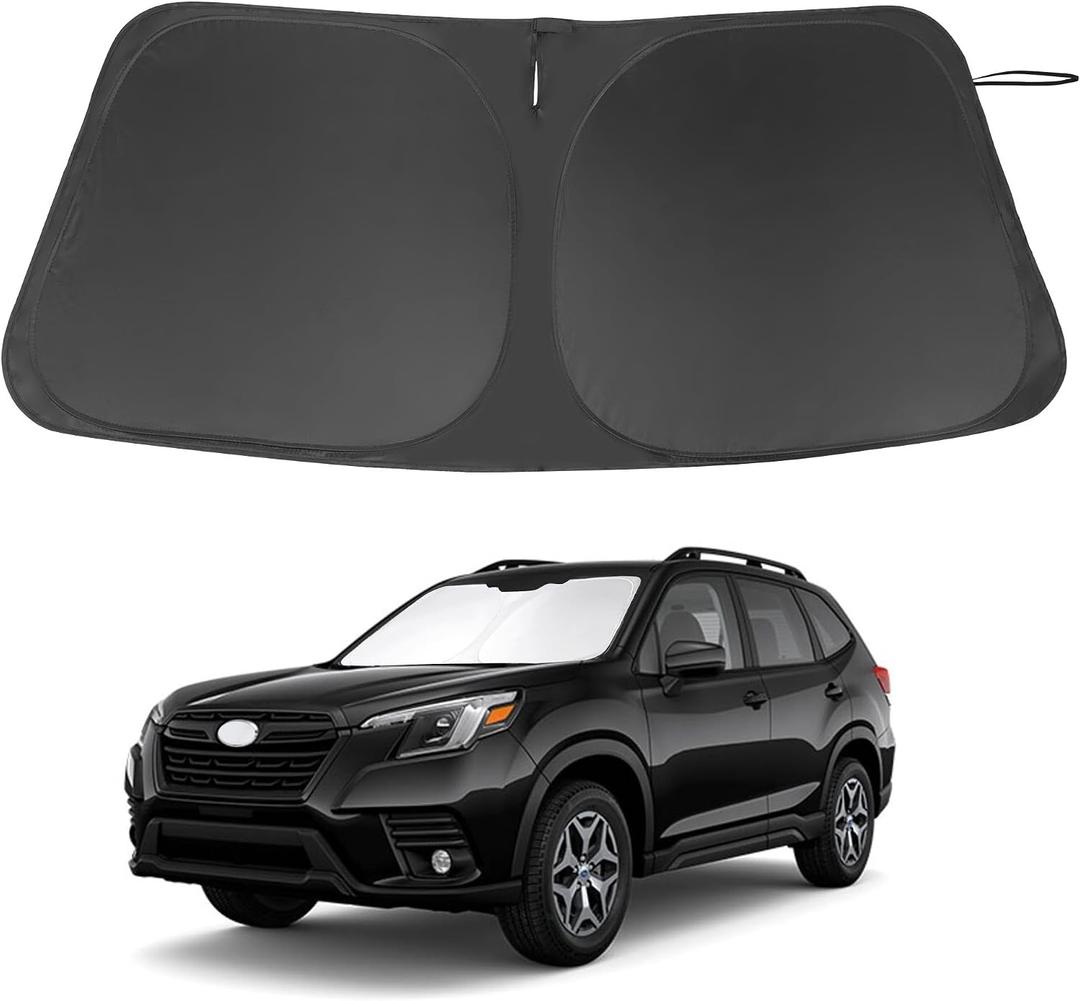 Windshield Sun Shade Custom Fit 2019-2024 2025 2026 Subaru Forester Accessories(Crossover, Base, Premium, Sport, Limited) Front Sunshade Window Shade Keep Car Interior Cool
