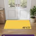 DEXI Indoor Entryway Door Mat 4x6 Washable Entry Doormat, Taupe | Non Slip Low Profile, Front Entrance Mats Dirt Trapper for Inside House Floor Patio Backdoor, 48" X 72"