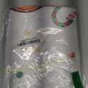 Horaldaily Christmas Tablecloth 70×70 Inch Round, Gingerbread Man Cute Christmas Bear Ball Ornaments Washable Table Cover for Party Picnic Dinner Decor