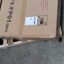 Yangming Propane Fire Pit Table, 30 Inch 50,000 BTU Square Outdoor Gas Firepit with Porcelain Tile Tabletop, Lid, Lava Rocks for Garden, Patio, Deck, Yard, Espresso Brown (QX-OL-FTABLE-EXP)