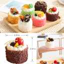 6 Pack Fake Cupcakes, Artificial Cupcakes for Display, Faux Cake Dcor, Realistic Fake Artificial Food for Display, Fake Desserts Pastries for Decoration