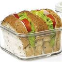 Glasslock 6 Glass Containers , 7 Lids, Included 1 spare lid for your Inconvenience