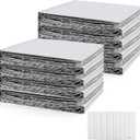 Reflective Bubble Insulation Sheet 6MM Thick Double Bubble Aluminum Foil Shield Garage Door Insulation Panels Kit Radiant Barrier for Windows RV Roof Attic Wall (24IN X 48IN, 8 PCS)