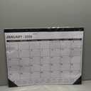 Desk Calendar 2026(January 2026 - June 2027)2026 Desk Calendar Large 22 x17, 2026 Calendar,Classic Black,Large Calendar 2026-2027 with Plastic Cover